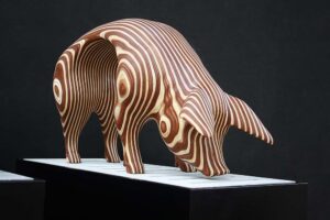 Skulptur von Marcus Meyer, Serial Pig #3 2